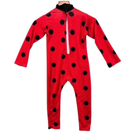 Miraculous Ladybug Costume Girls Red Black Halloween Dress Up Costume Size S - Picture 2 of 13